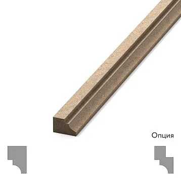 Молдинг МДФ MLD-M-020 Молдинг MLD-M-020 из МДФ на белом фоне