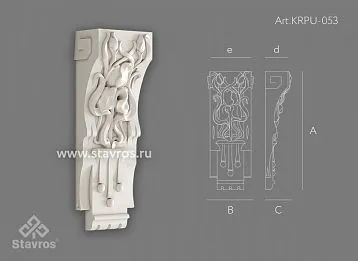 Лепной декор из полиуретана KRPU-053 Убранство церкви